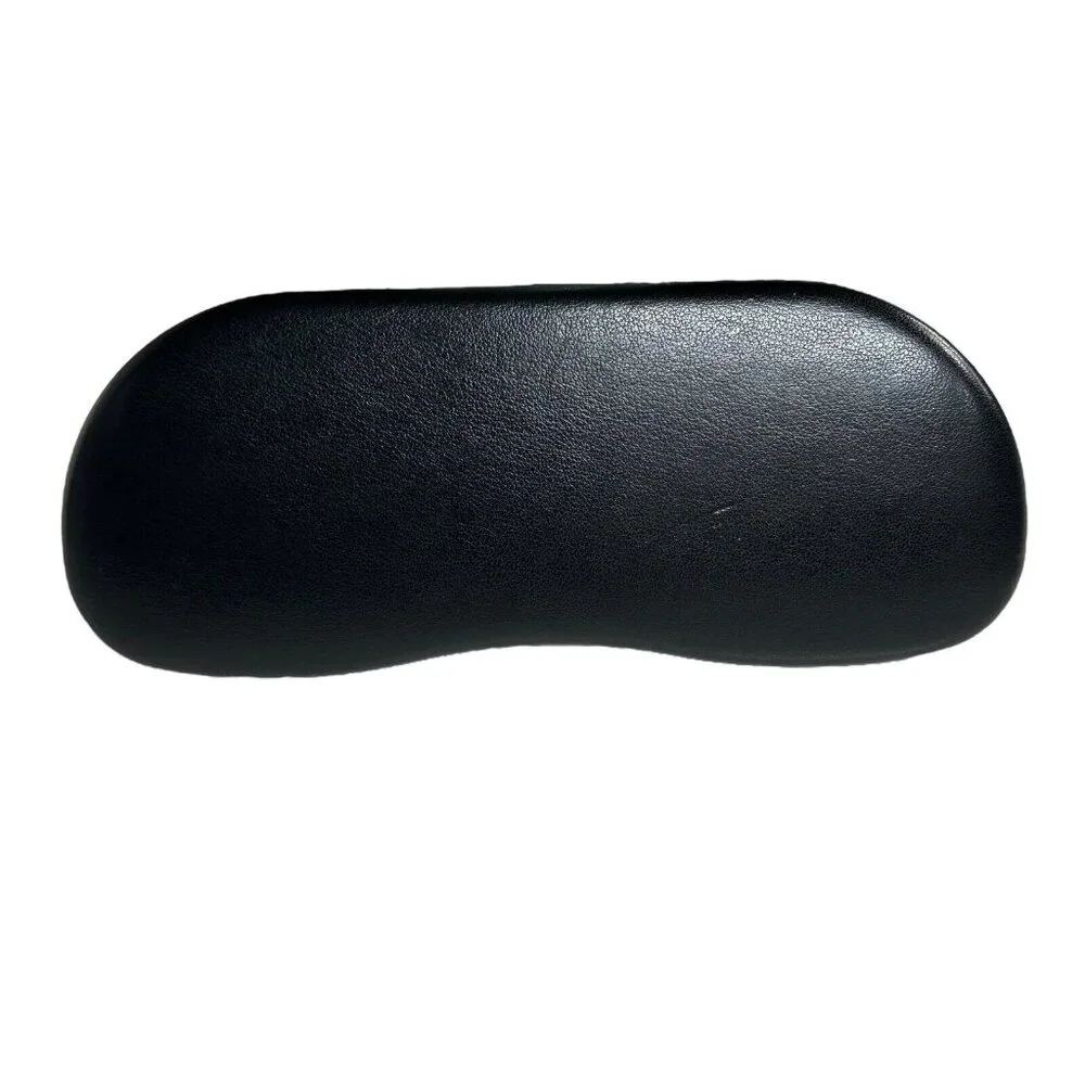 Genuine Ray Ban‎ Hard Clamshell Eyeglasses Case Black Faux Leather + Lens Cloth